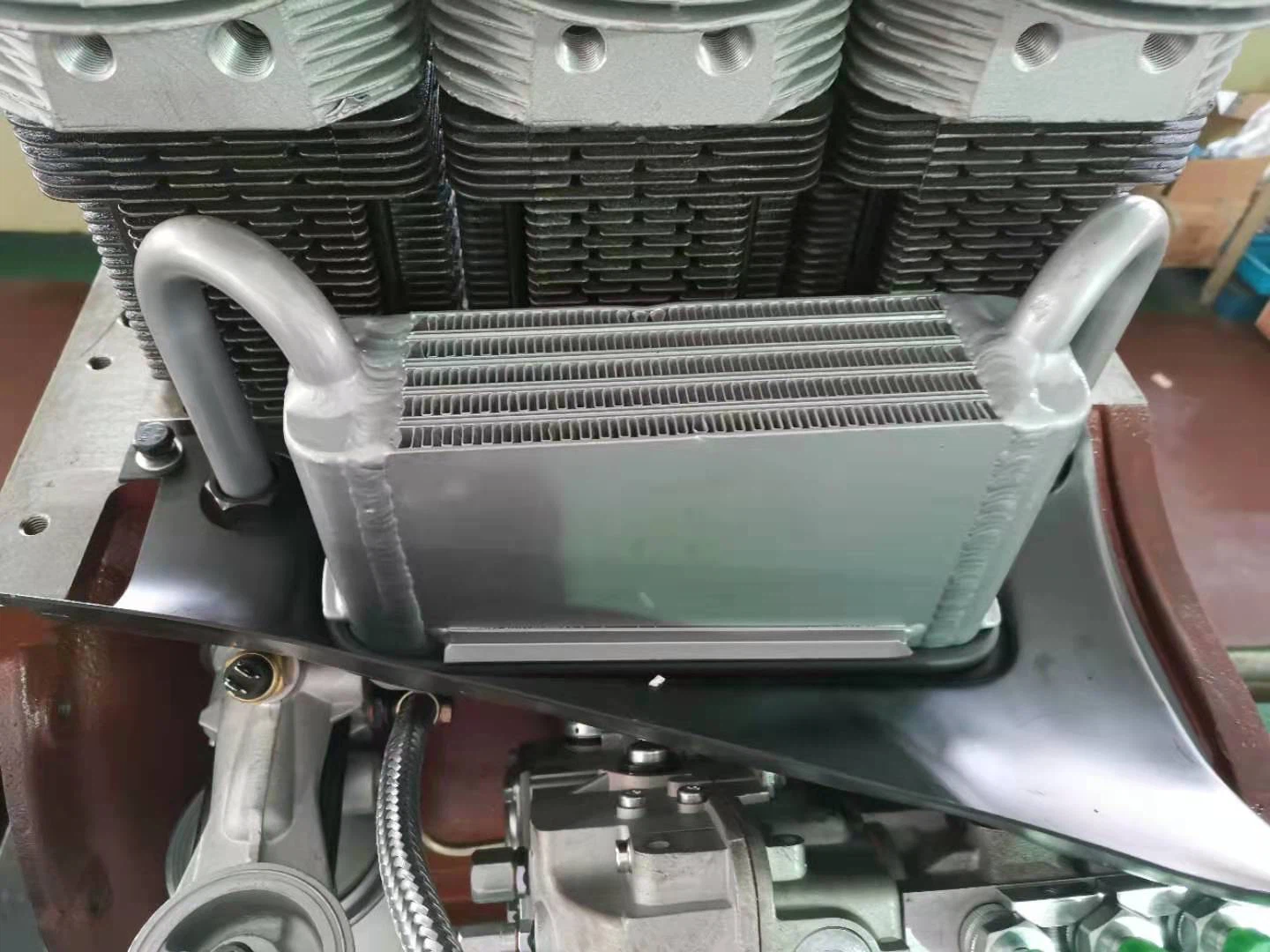 install cooler on engine